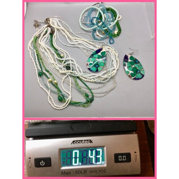 Earrings w/Necklaces/Bracelets, 15pc - Picture 11 of 12